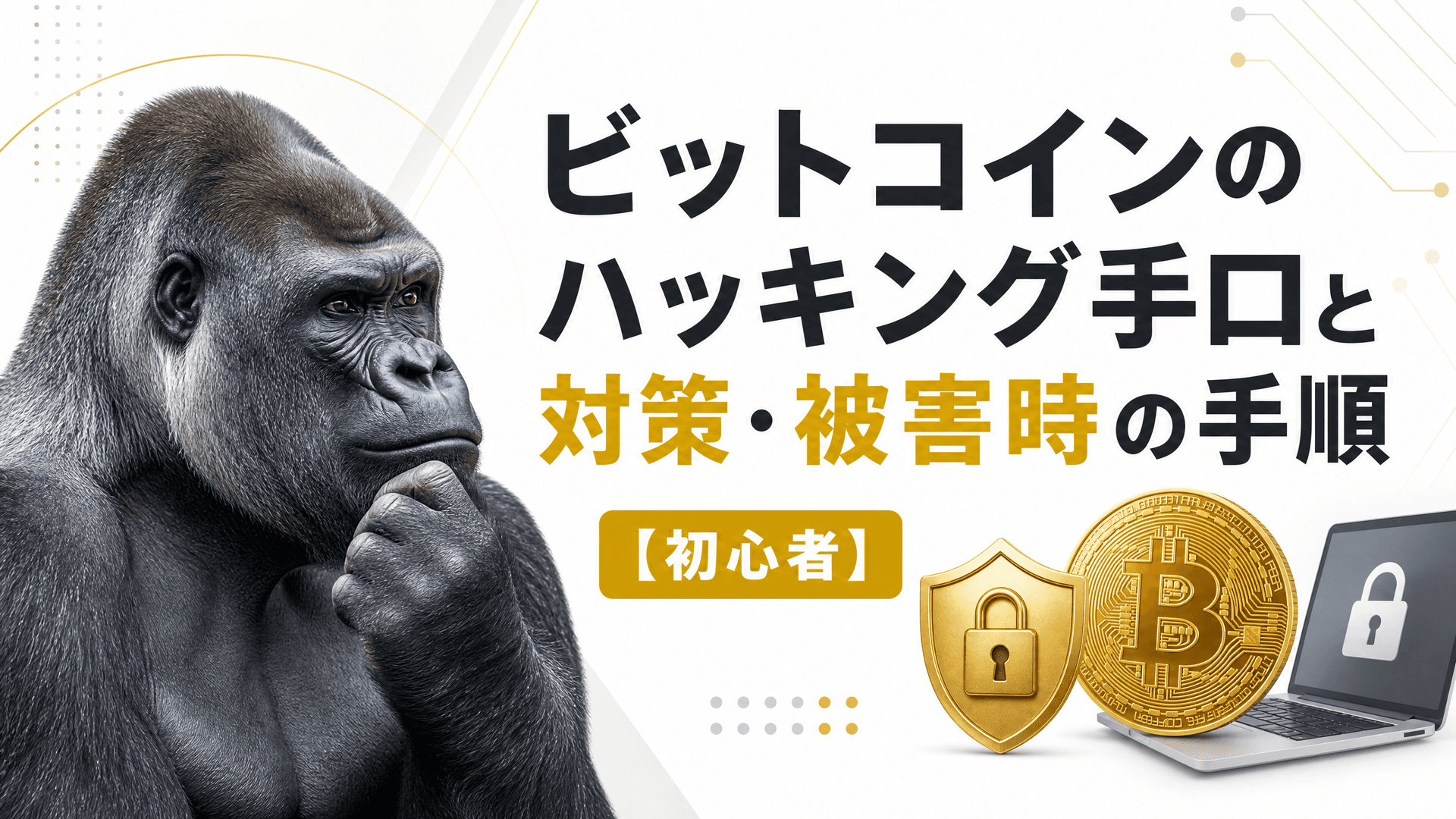 ビットコインのハッキング手口と対策・被害時の手順【初心者】