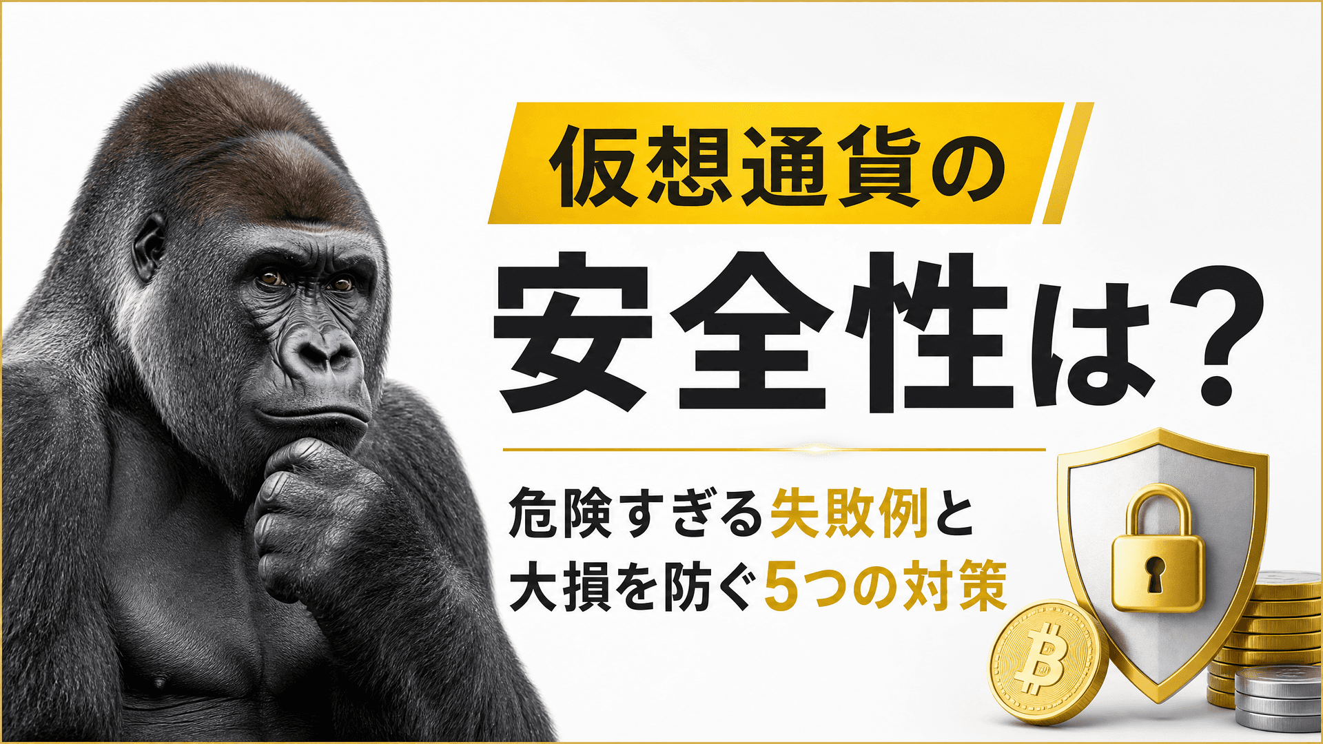 仮想通貨の安全性は？危険すぎる失敗例と大損を防ぐ5つの対策