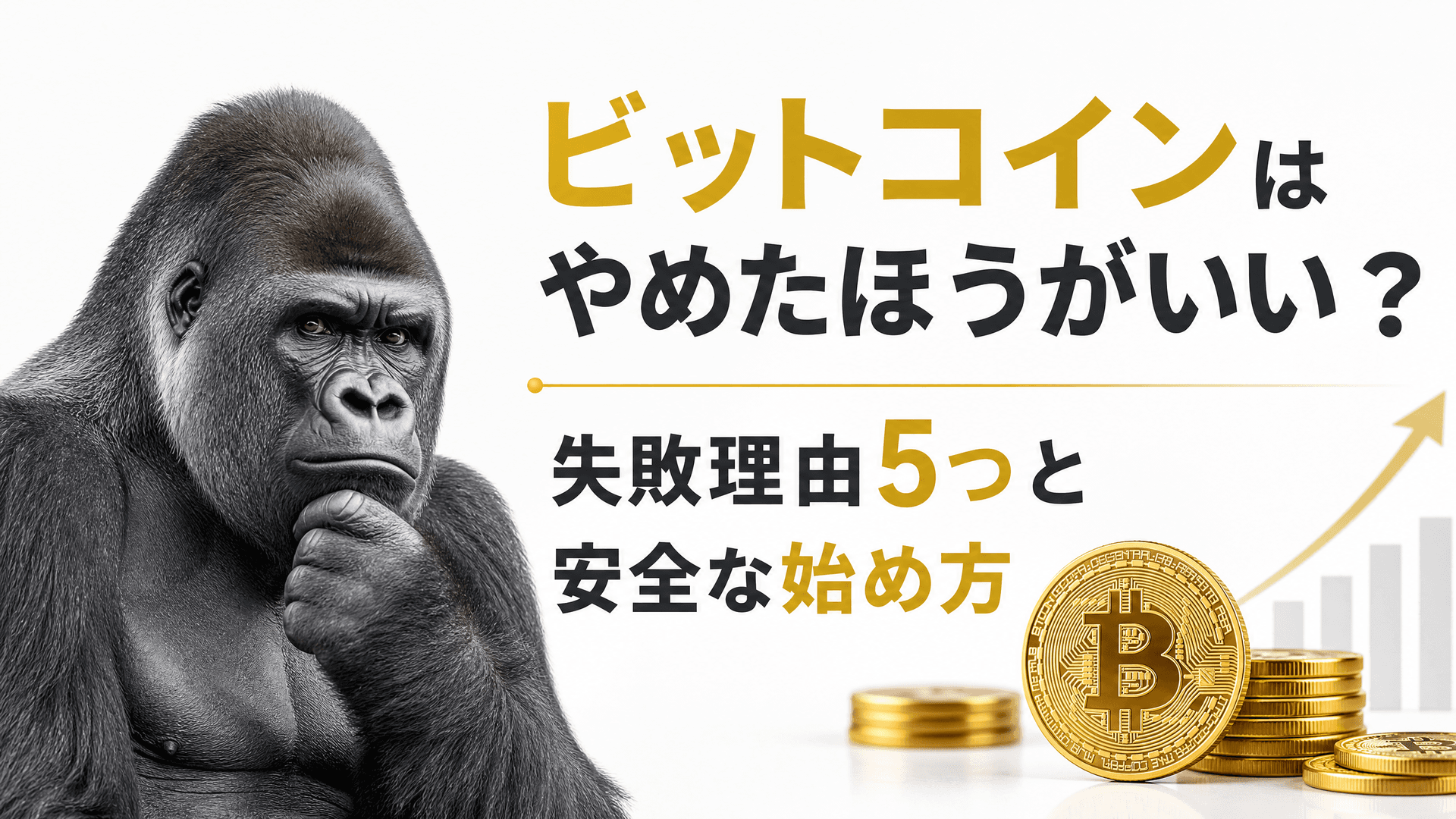 ビットコインはやめたほうがいい？失敗理由5つと安全な始め方