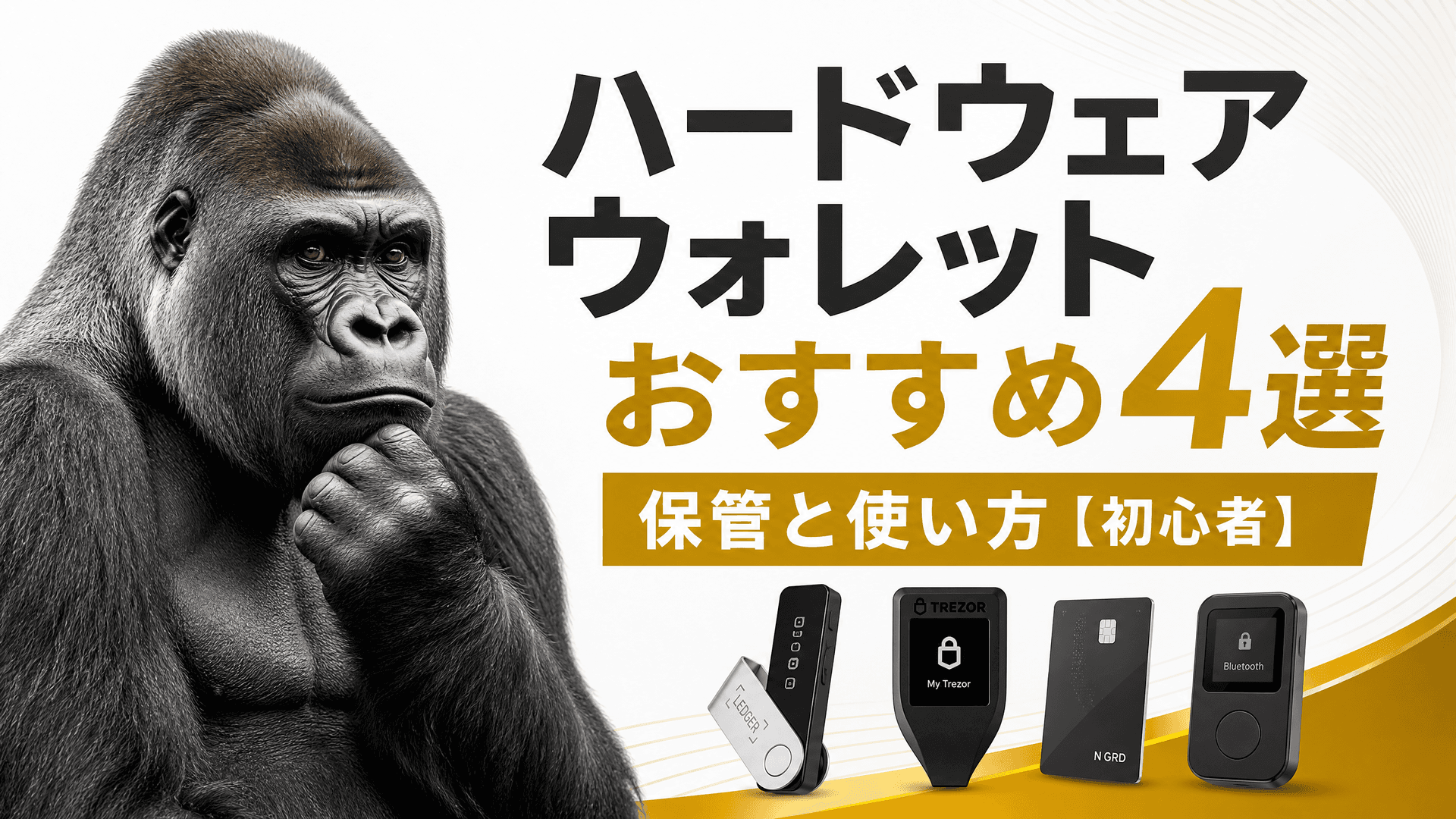 ハードウェアウォレットおすすめ4選・保管と使い方【初心者】