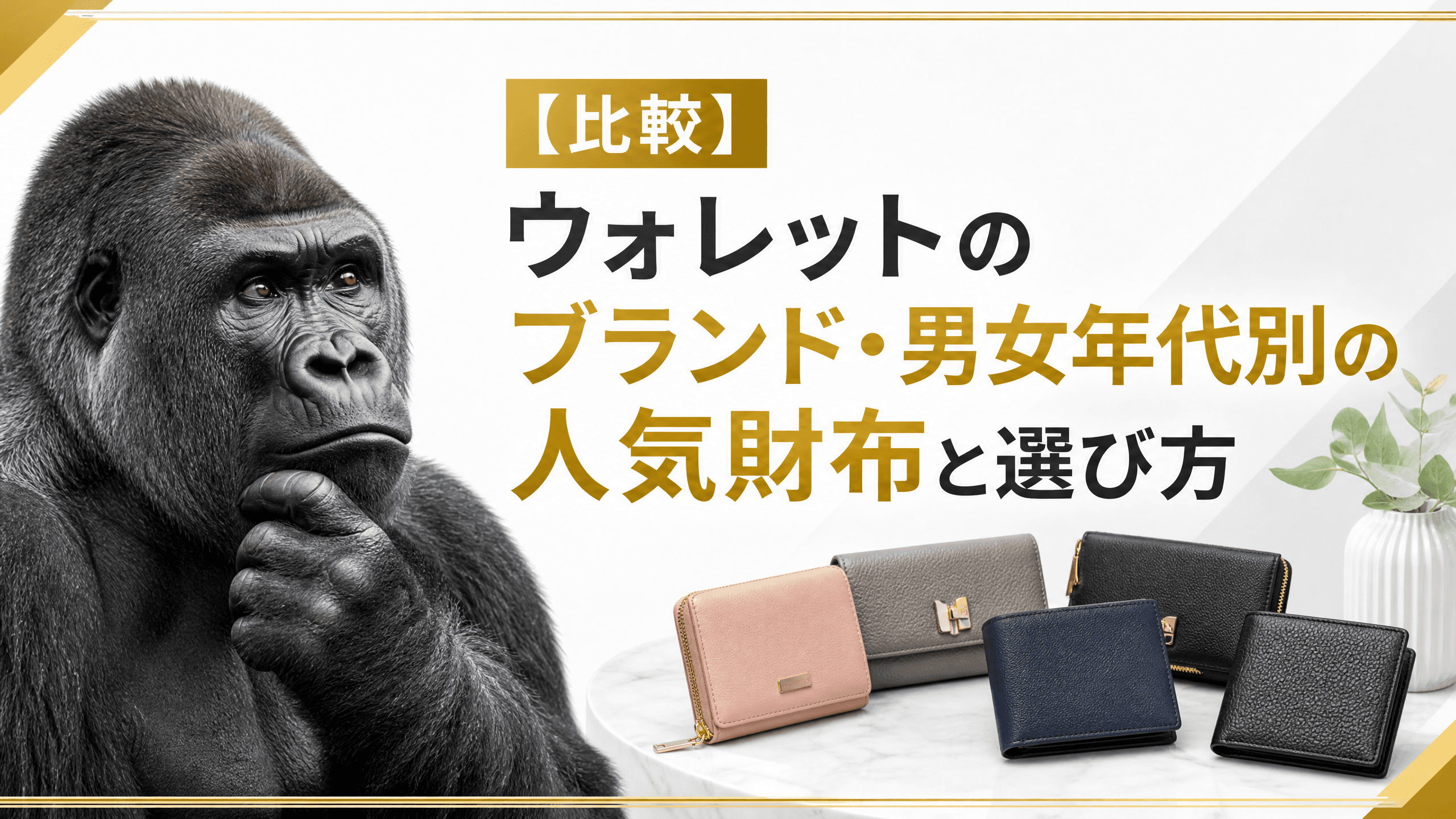 ウォレットのブランド・男女年代別の人気財布と選び方【比較】